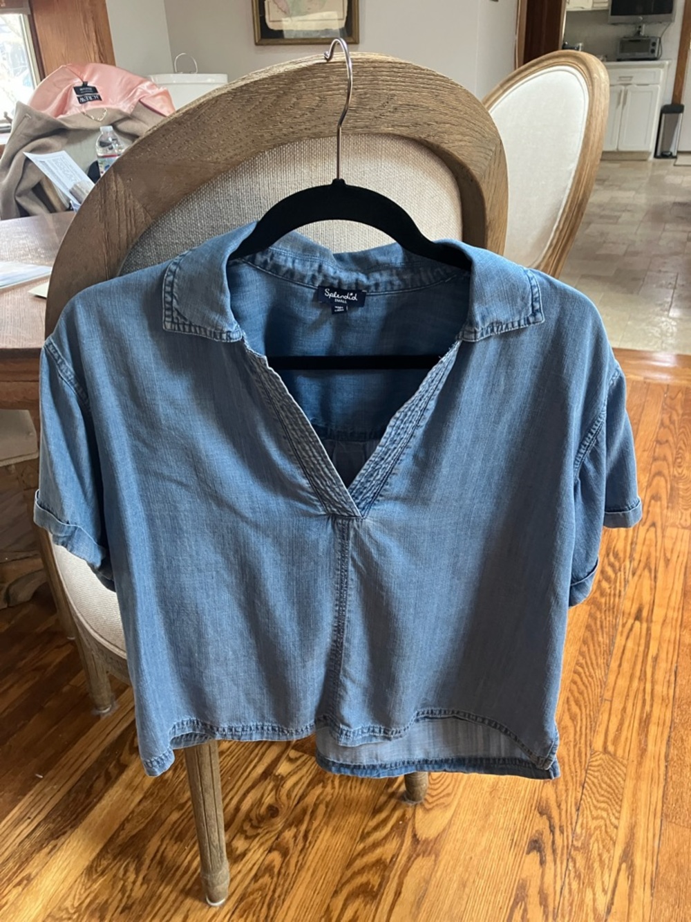 Chambray Popover Top